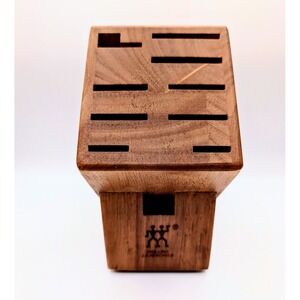 Zwilling J.A. Henckels Wood Knife Block 11 Slot Storage Organizer Dark Brown